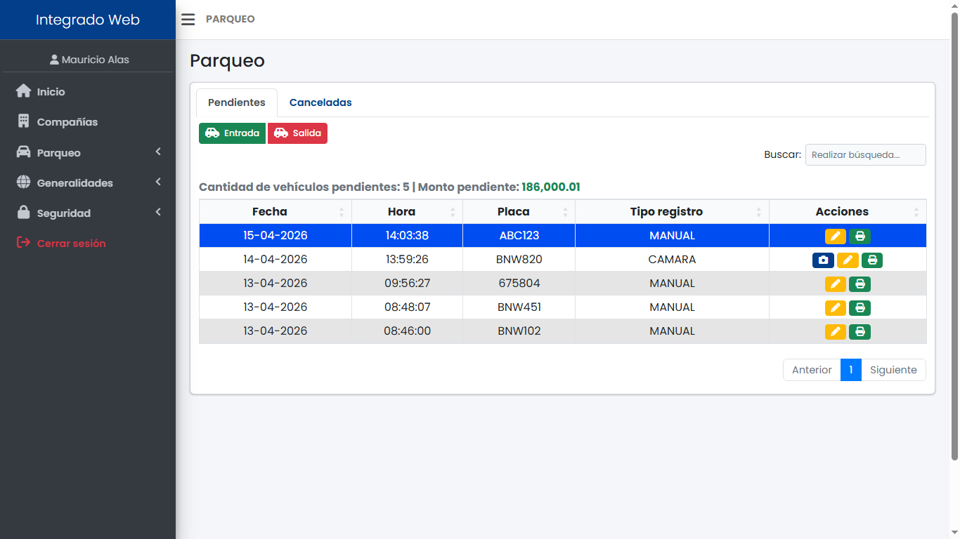 Sistema integrado web 2