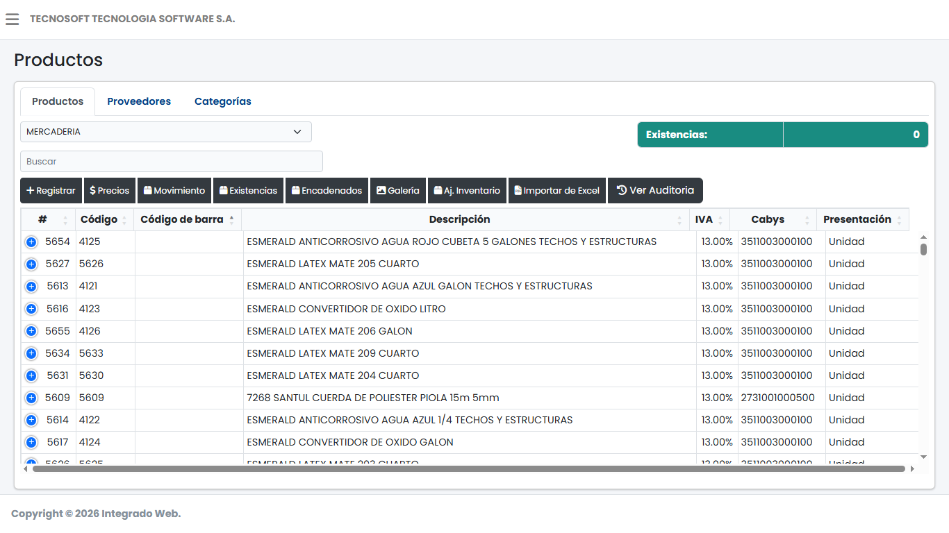 Sistema integrado web 3